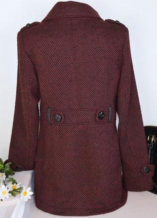 Брендовое твидовое демисезонное пальто с карманами boysen's germany9 фото