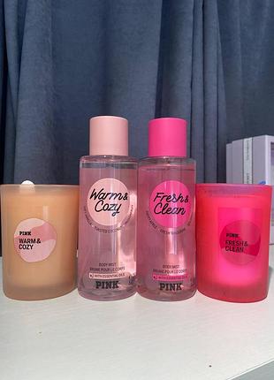 Подарунковий набір з сумкою victoria's secret pink valentine day beauty bag