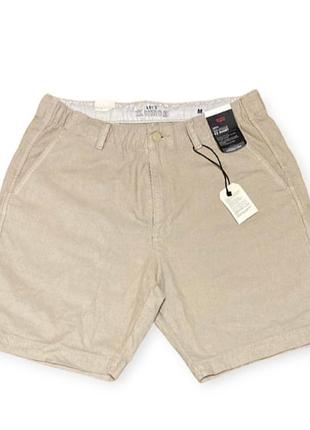Бежевые вельветовые шорты батал  levis.
