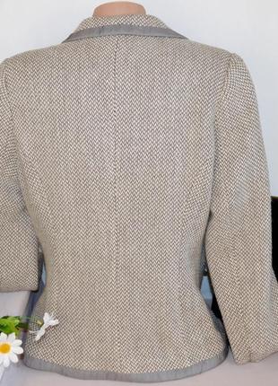Брендовый пиджак жакет блейзер с карманами joules шерсть акрил этикетка2 фото