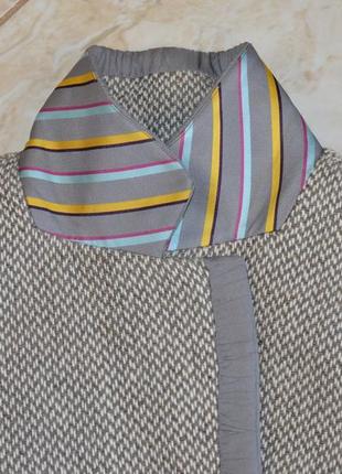 Брендовый пиджак жакет блейзер с карманами joules шерсть акрил этикетка6 фото