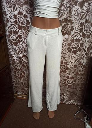 Льняные брюки 46р.