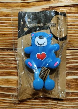 Держатель для зубных щеток с синим мишкой