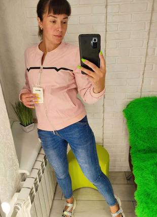 Женская демисезонная куртка-ветровка розовая, желтая, горчичная с, м, л рр