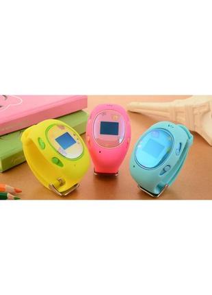 Детские часы с gps-трекером g65 смарт часы с сим-картой .  синий, розовый, желтый3 фото