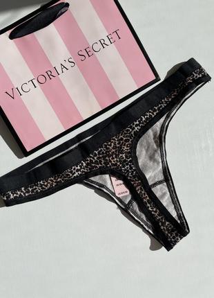 Трусы трусики стринги леопардовые victoria’s secret2 фото