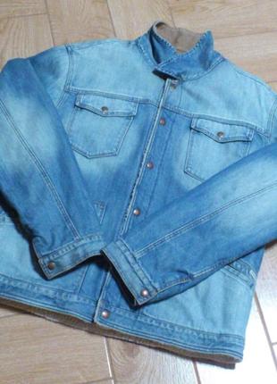 Джинсовая куртка шерпа sherpa кельвин кляйн джинсовка с мехом calvin klein р.xl🇺🇸🇭🇰