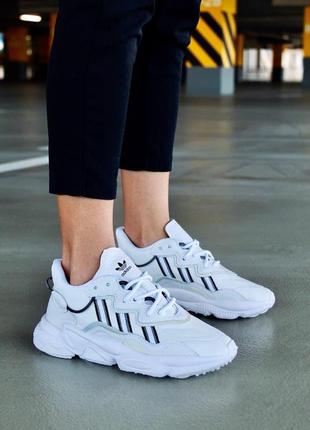 Женские кроссовки  adidas ozweego adiprene pride white black 38 фото