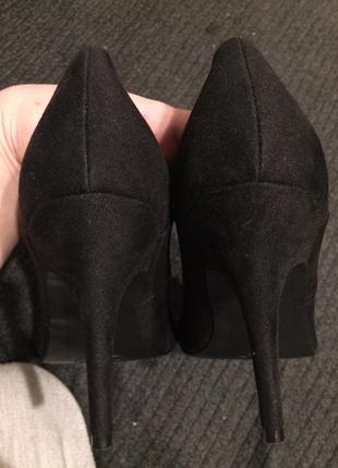 New look замшеві чорні туфлі 27 см4 фото