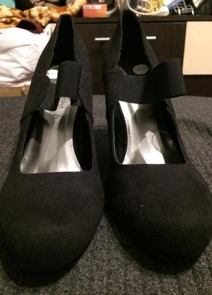 New look замшеві чорні туфлі 27 см2 фото