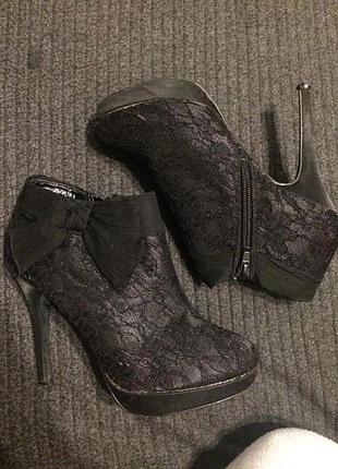 New look ботильоны ботинки с кружевом