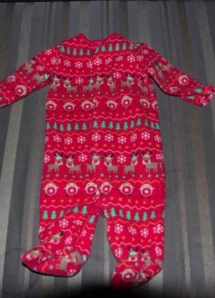 Флиска с новогодним принтом