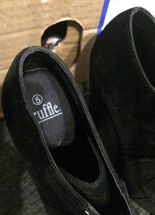 Truffle ботинки ботильоны замшевые бархатные на платформе 23.5-24 см5 фото