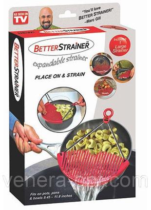 Дуршлаг-накладка для слива воды better strainer3 фото