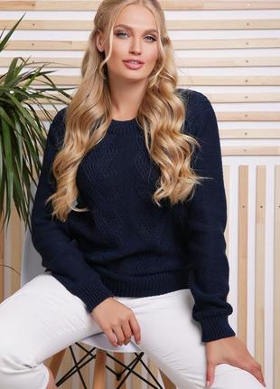 Женский вязаный свитер больших размеров2 фото
