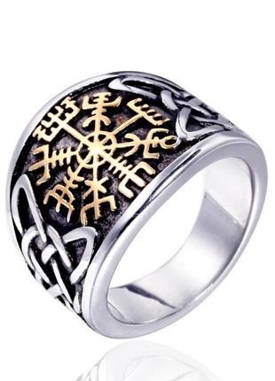 Скандинавское кольцо оберег руны и древние символы для мужчин оберег для семьи вашего здоровья размер 22.5