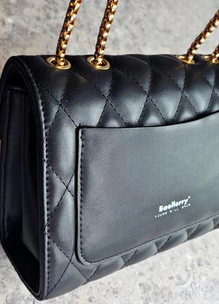 Женская сумочка через плечо  baellerry черная5 фото