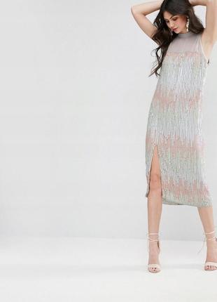 💎💖распродаж коллекции! asos невероятное платье в пайетках на новый год