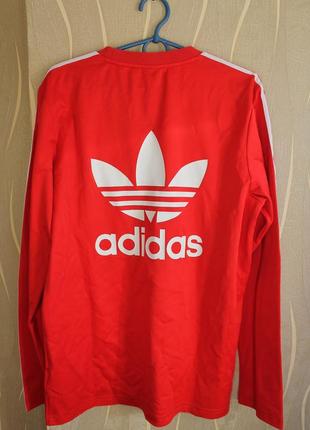 Прекрасная легкая лонгслив кофта adidas originals bayern munich jersey mens long sleeve3 фото