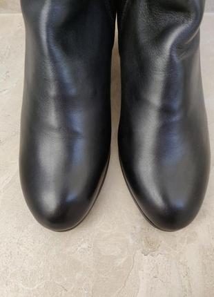 Новые ❄️☃️ботинки зимние на каблуке кожаные сапоги4 фото