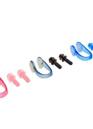Беруші для плавання та затискач для носа hn-5 кольору в асортименті2 фото