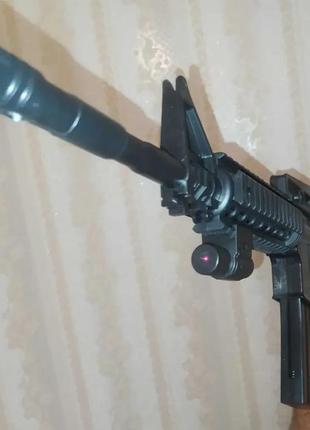 Дитячий автомат cyma m-16 b на кульках з лазером 76 см6 фото
