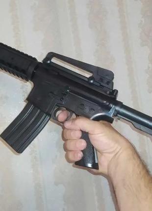 Дитячий автомат cyma m-16 b на кульках з лазером 76 см7 фото