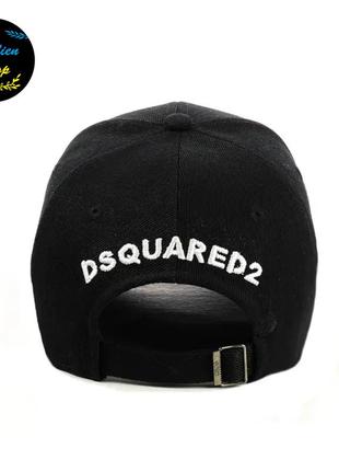 ● кепка бейсболка з вишивкою - icon dsquared2 / айкон діскваред m/l чорний ●2 фото