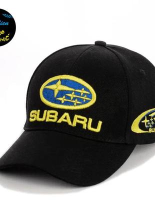 ● кепка бейсболка с вышивкой - subaru  / субару m/l черный ●