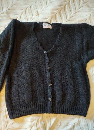 Супер теплый винтажный свитер как кардиган