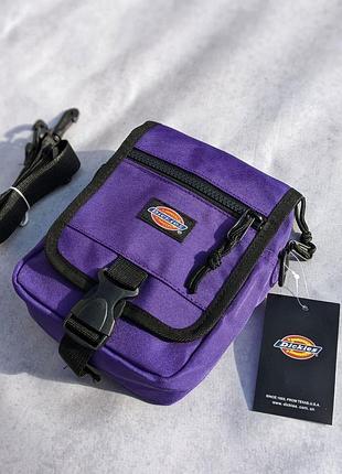 Месенджер dickies фіолетовий, сумка дікіс, барсетка через плече, месенджер