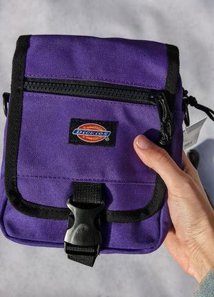 Месенджер dickies фіолетовий, сумка дікіс, барсетка через плече, месенджер2 фото