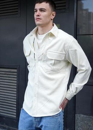 Чоловіча вельветова сорочка мужская вельветовая рубашка3 фото