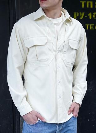 Чоловіча вельветова сорочка мужская вельветовая рубашка6 фото