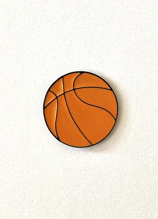 Эмалированный значок pin пин на рюкзак, куртку (джинс) брошка мяч баскетбольный
