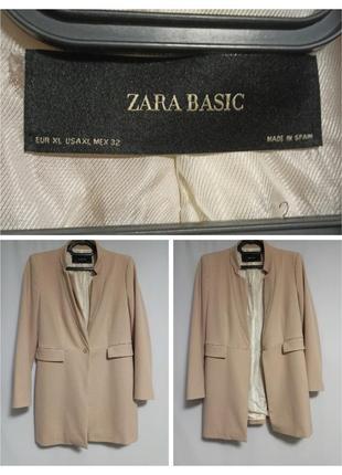 Блейзер пиджак ,піджак zara basic xl2 фото