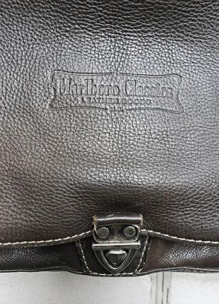 Ковбойская сумка marlboro classics leather bag vintage кожа эксклюзив коллекционная original 38x31x79 фото