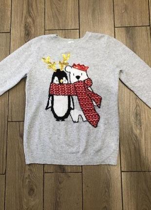 Теплый красивый свитер