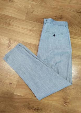 Серые брюки zara w32-33, идеал1 фото
