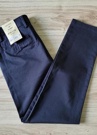 Нові river island розмір w30/l30 s брюки штани сині завужені skinny slim fit