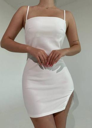 Сукня з металевою бахромою vib-111