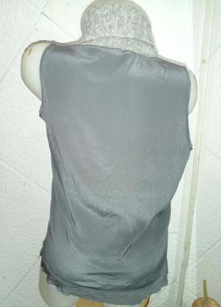 Распродажа 2+1 дизайнерская julia garnett интересная стильно блуза шелк альпака3 фото