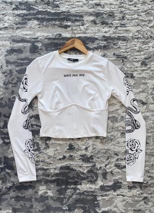 Жіночий топ/футболка з довгими рукавами