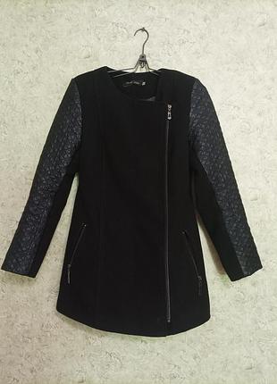 Пальто женское черное размер 46