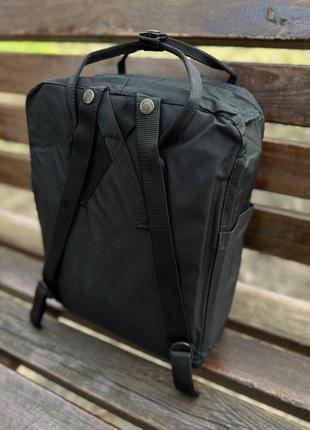 Черный городской рюкзак, сумка fjallraven kanken classic, канкен класик. 16 l10 фото