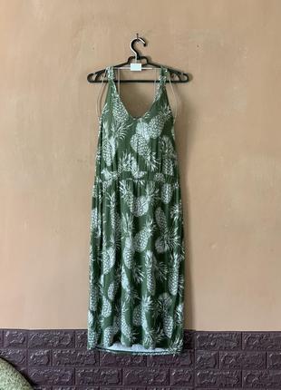 Сукня платя ананаси  віскоза розмір 14  сарафан
