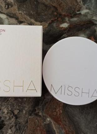 Кушон missha m magic cushion cover lasting spf50+/pa++ + тональное средство1 фото