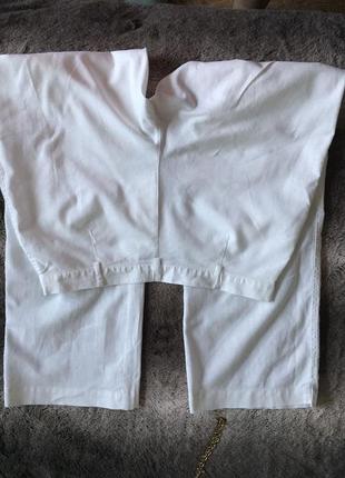 Качественные базовые брюки прямого кроя из натуральной ткани4 фото