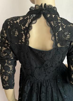 Чорна гипюрова ошатна сукня/s/ brend tom tailor6 фото