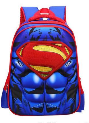 Класний 2д рюкзак із принтом супер героїв. супермен, дідпул, залізна людина